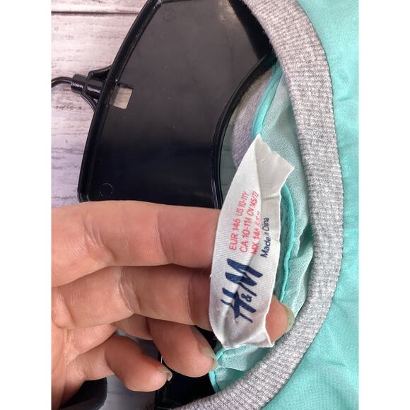 H&M Blouse in teal with tiger, sheer kids 11-14y - Picture 4 of 4